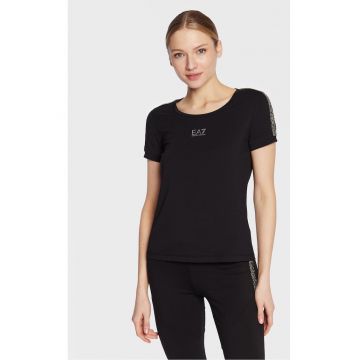 Tricou dama - EA7 Emporio Armani - 302476060 - Bumbac - Negru