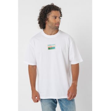 Tricou de bumbac cu aplicatie grafica