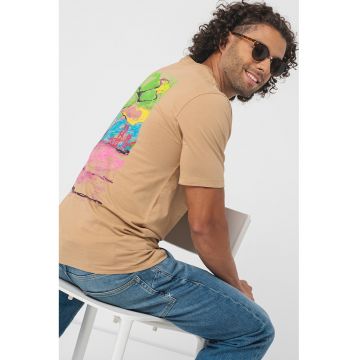 Tricou de bumbac cu imprimeu grafic