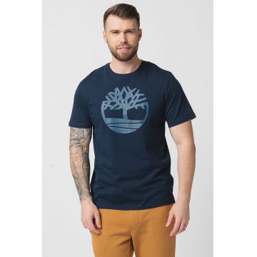 Tricou de bumbac cu logo Kennebec River Tree