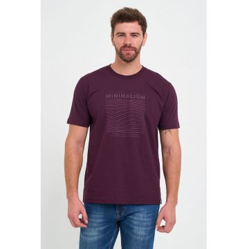 Tricou de bumbac cu text