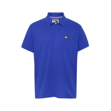 Tricou polo din bumbac cu logo pe piept