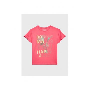 KIDS - Tricou cu imprimeu decorat cu strasuri