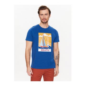 Tricou barbati - 302407569 - Bumbac - Albastru