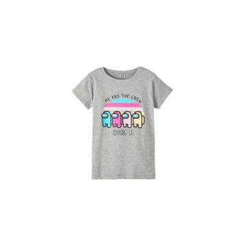 Tricou copii - 301468752 - Bumbac - Gri