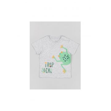 Tricou copii - 302714636 - Bumbac - Gri