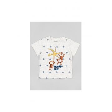 Tricou copii - 302714919 - Bumbac - Bej