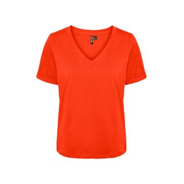 Tricou dama - 301792871 - Bumbac - Portocaliu