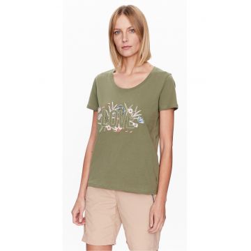 Tricou dama - 302415113 - Bumbac - Verde