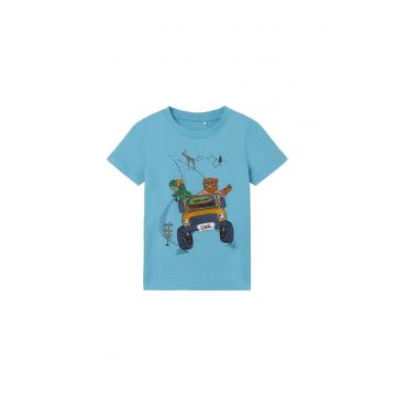 Tricou copii - 555666 - Albastru - Bumbac