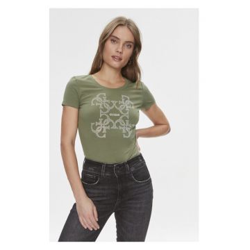 Tricou dama - 397876 - Verde - Bumbac