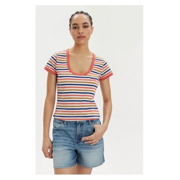 Tricou dama - 593346 - Multicolor - Bumbac