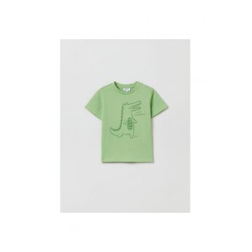 Tricou copii - 38589 - Verde - Bumbac