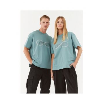 Tricou dama - 493820 - Turcoaz - Bumbac