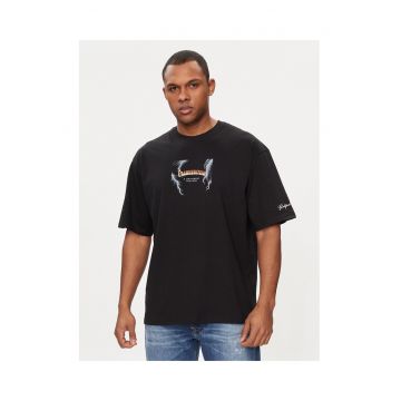 Tricou barbati - 303366506 - Negru - Bumbac