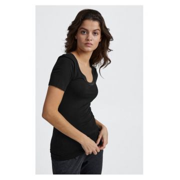 Tricou dama - 75151 - Viscoza - Negru