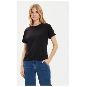 Tricou dama - 95829 - Bumbac - Negru