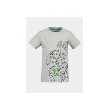 Tricou baieti - 303573478 - Gri - Bumbac