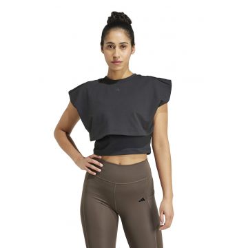 Tricou crop pentru antrenament Power Boxy