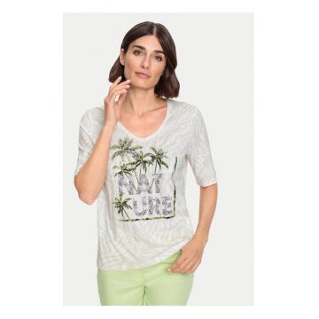 Tricou dama - 66839 - Bumbac - Bej