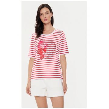 Tricou dama - 66907 - Bumbac - Rosu