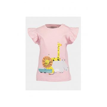 Tricou fete - 303576097 - Roz - Bumbac