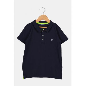 Tricou polo cu logo discret