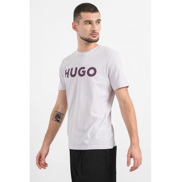 Tricou regular fit cu logo contrastant Dulivio