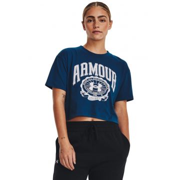 Top crop cu logo pentru antrenament Collegiate