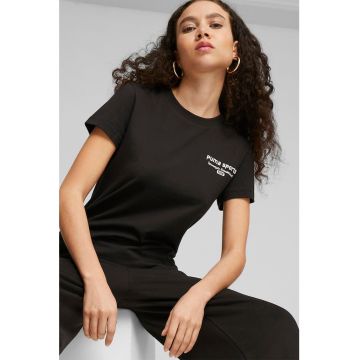 Tricou cu broderie logo TEAM