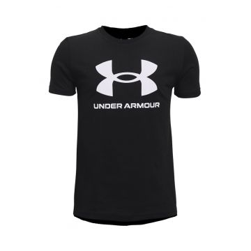 Tricou cu imprimeu logo - pentru fitness Sportstyle