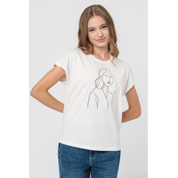 Tricou de bumbac organic cu imprimeu