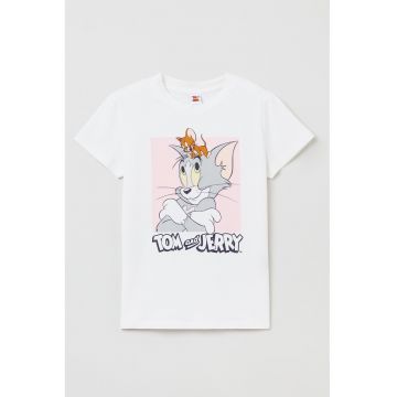 Tricou din jerseu cu imprimeu cu desene animate