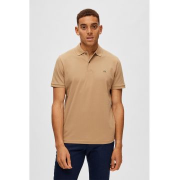 Tricou polo regular fit de bumbac organic Dante