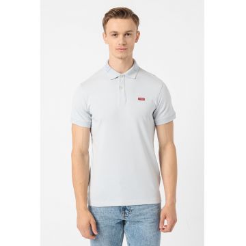 Tricou polo slim fit din amestec de bumbac