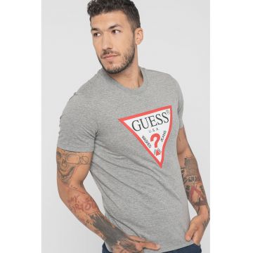 Tricou slim fit cu logo