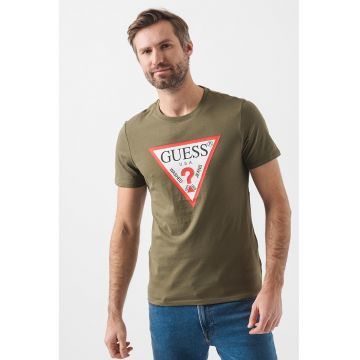 Tricou slim fit cu logo