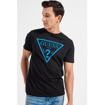 Tricou slim fit de bumbac cu imprimeu logo