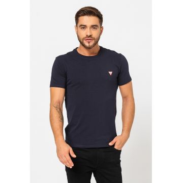 Tricou super slim fit din amestec de bumbac