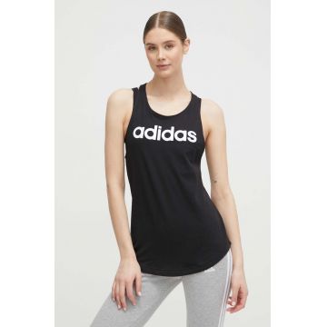 adidas top din bumbac GL0566 culoarea negru GL0566