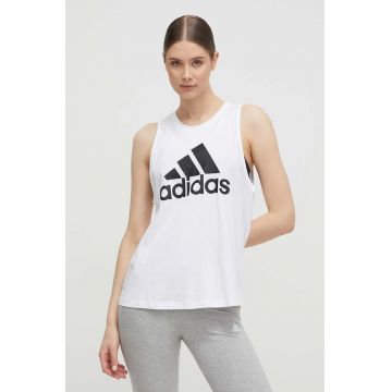 adidas top din bumbac H10199 culoarea alb H10199