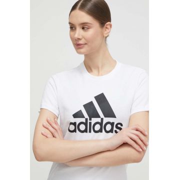 adidas tricou din bumbac GL0649 culoarea alb GL0649