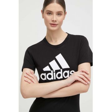 adidas tricou din bumbac GL0722 culoarea negru GL0722