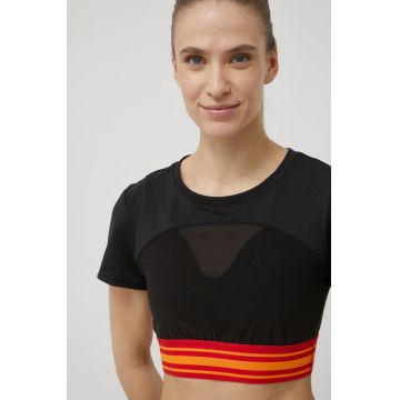 Puma tricou Title Nine 532499 femei, culoarea negru, cold shoulder