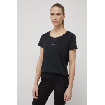 Roxy tricou femei, culoarea negru