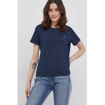 Tommy Jeans tricou din bumbac culoarea alb DW0DW11459