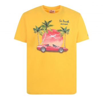 Sunset car 91 t-shirt l