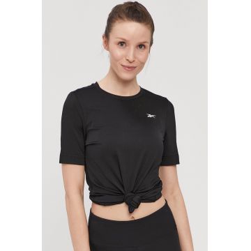 Reebok Tricou FK6802 femei, culoarea negru