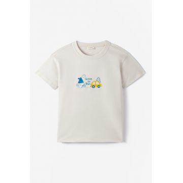 Tricou de bumbac cu imprimeu grafic