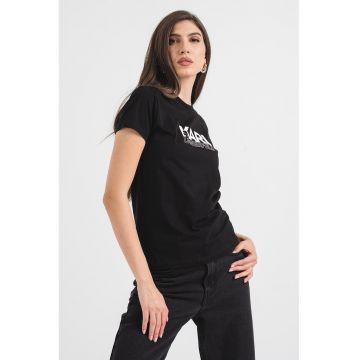 Tricou de bumbac organic cu logo